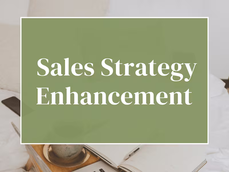 Cover image for Sales Strategy Enhancement 
