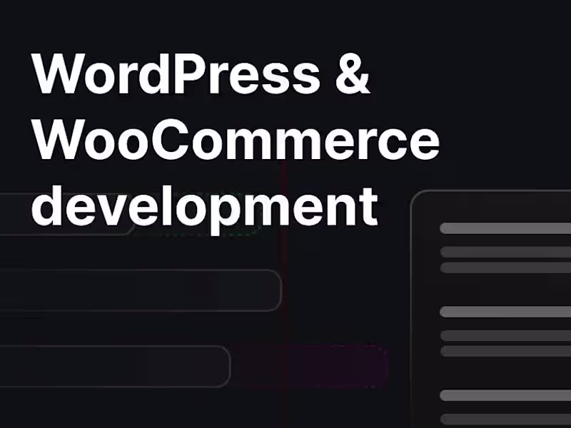 Cover image for WordPress & WooCommerce development