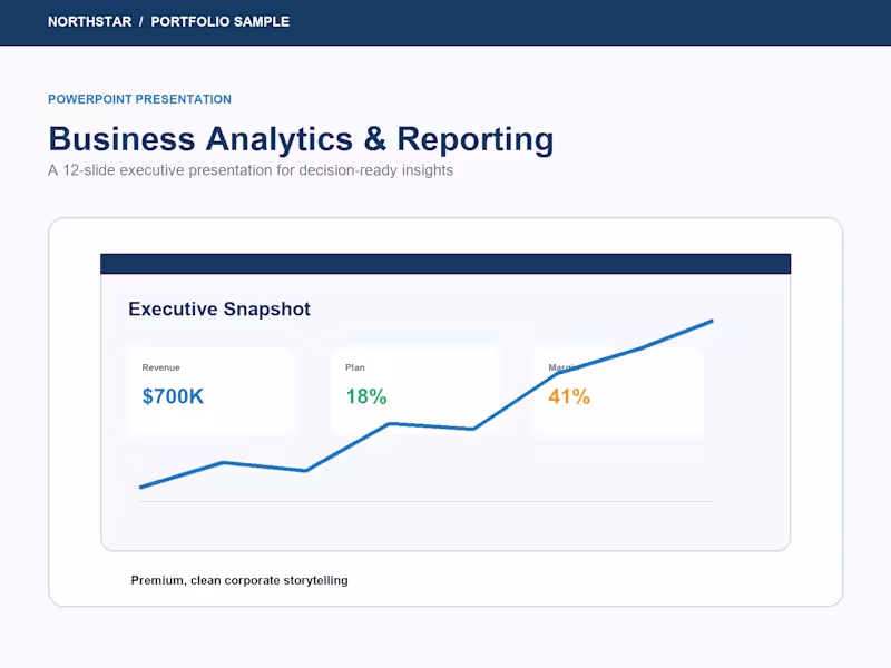 Cover image for Business analytics & reporting (Microsoft power point)