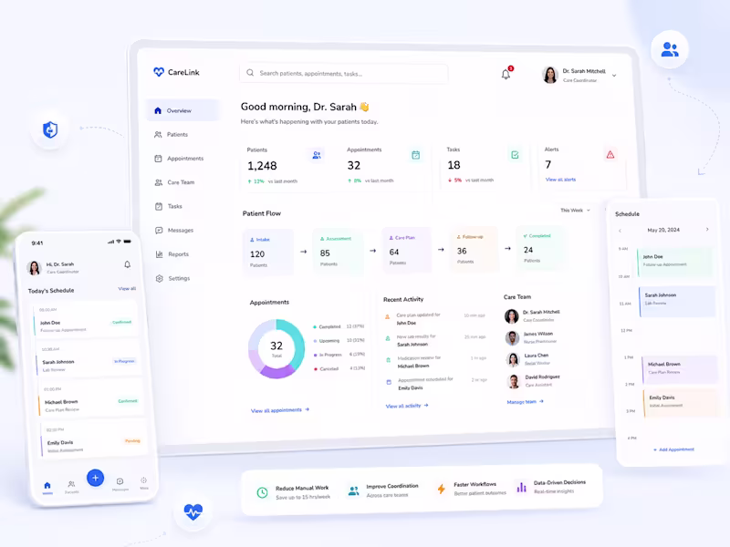 Cover image for Healthcare Workflow Automation UI/UX Design