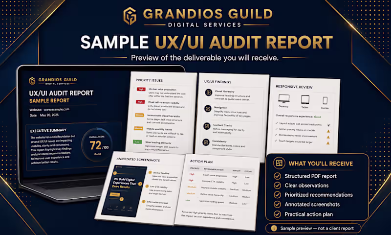Cover image for Professional UX/UI Website Audit