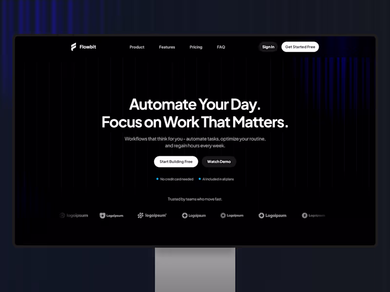 Cover image for Flowbit - Modern B2B SaaS
