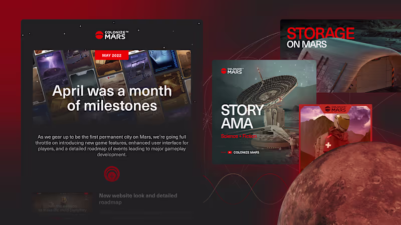 Cover image for Colonize Mars - Visual Assets on Behance