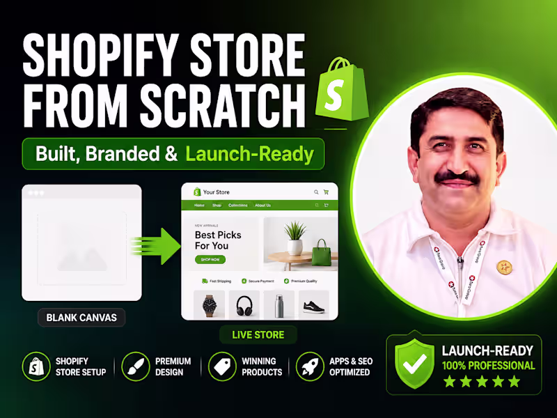 Cover image for Shopify Store Setup From Scratch