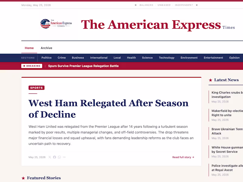 Cover image for Website Section Development for The American Express