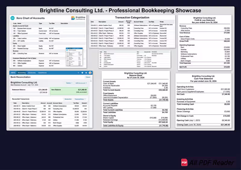 Cover image for Professional Bookkeeping & Financial Reporting (Xero,QuickBooks)