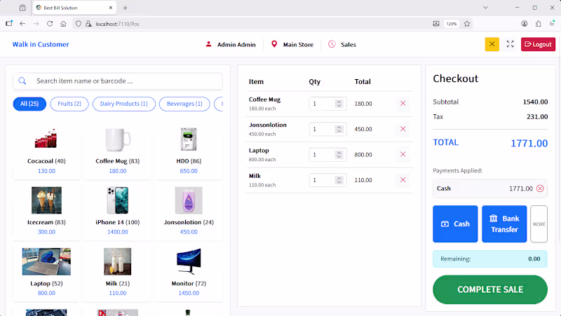 Cover image for POS and Invoice App using