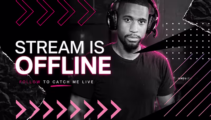 Cover image for I will design a custom Twitch Banner Pack: OFFLINE, LIVE