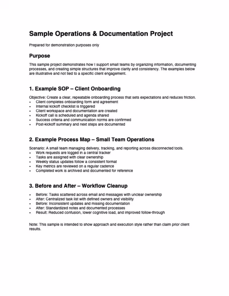 Cover image for Client Onboarding Process Cleanup (Sample)