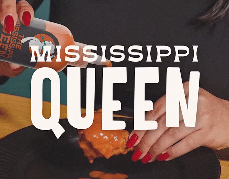 Cover image for MISSISSIPPI QUEEN — Hot Sauce Brand Identity
