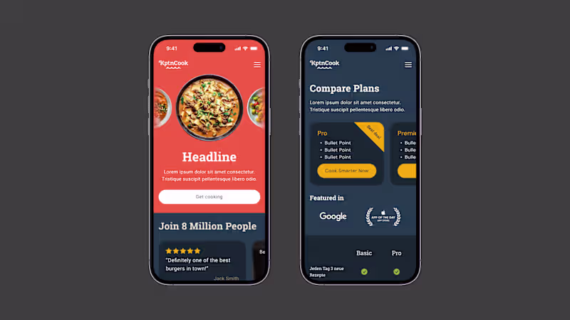 Cover image for KptnCook Website Redesign - UX Case Study