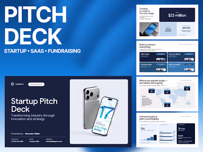 Cover image for SaaS Pitch Deck Design