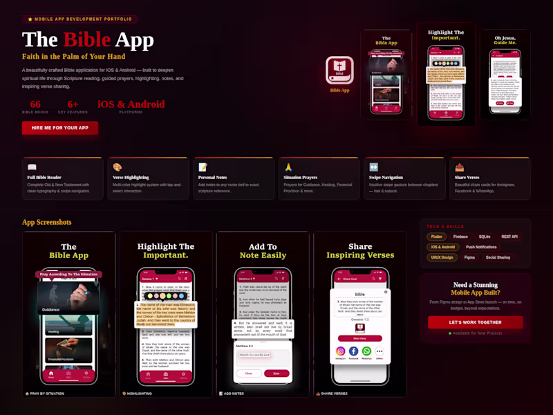 Cover image for 
The  Bible App -