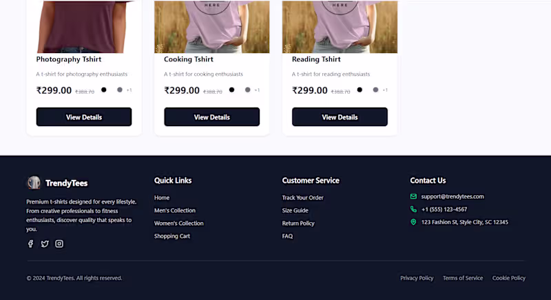 Cover image for TrendyTees is a modern eCommerce