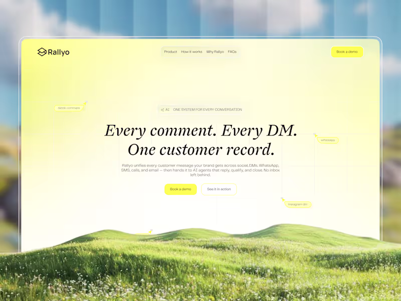 Cover image for Rallyo® | AI Customer Engagement | Landing Page