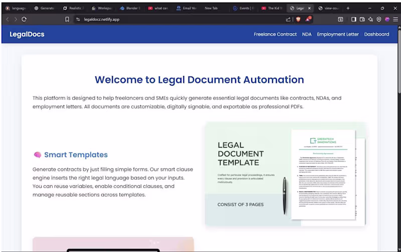Cover image for I developed a Legal Document
