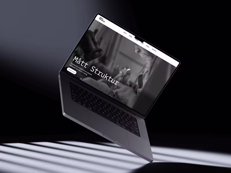 Cover image for Mått Struktur Furniture Website