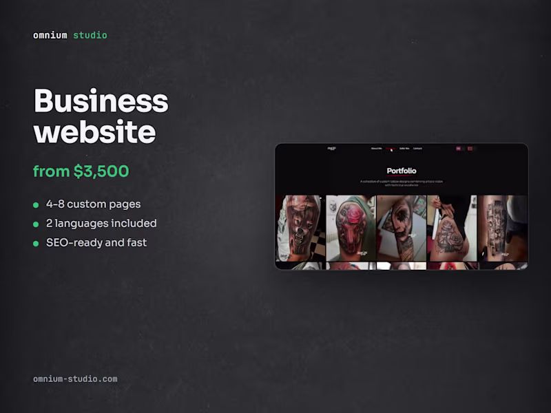 Cover image for Business website