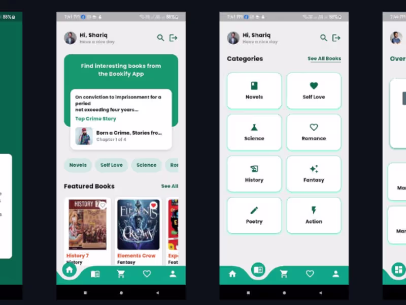 Cover image for Bookify App - Flutter
My role. Mobile