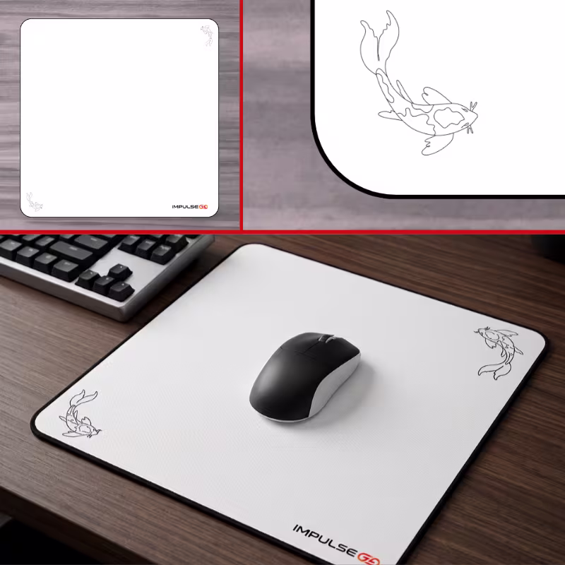 Cover image for Ilustración de pez koi para mousepad.