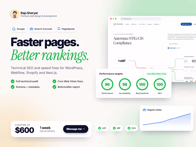 Cover image for Technical SEO & Core Web Vitals Speed Optimization