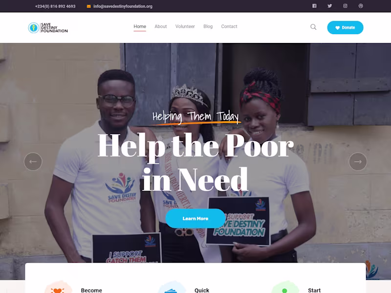 Cover image for Save Destiny Foundation