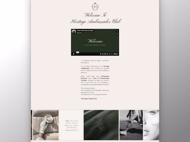 Cover image for Heritage Club • Framer Redesign & Framer Build