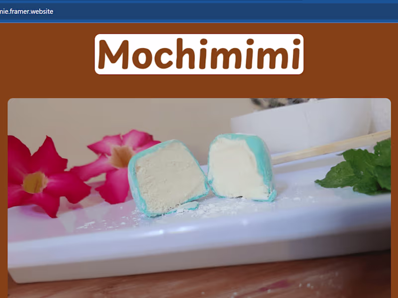 Cover image for Elevate Your Mochi Business with Delicious Framer Web Designs