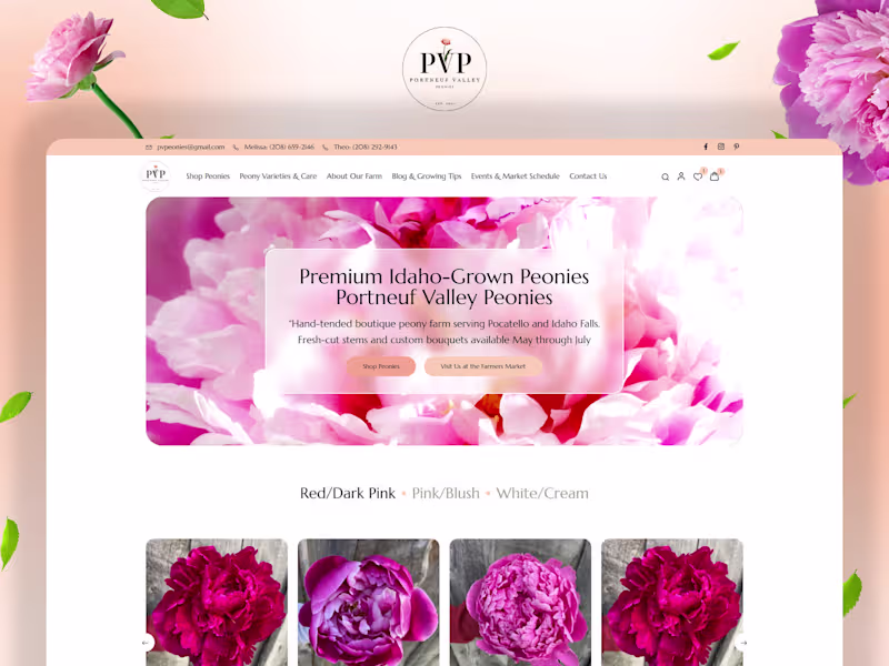 Cover image for WooCommerce Ecommerce Website for Portneuf Valley Peonies
