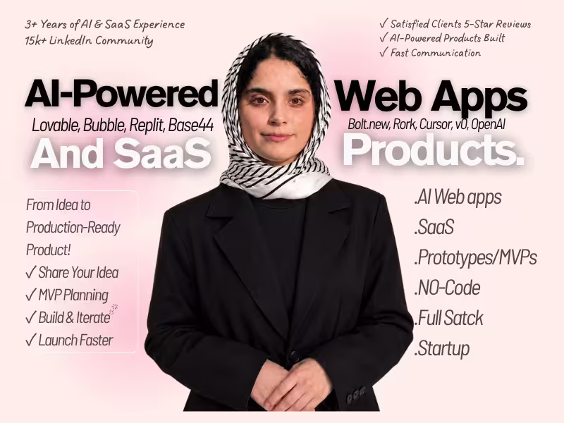 Cover image for AI SaaS Development for founders and startup| Web, iOS & Android