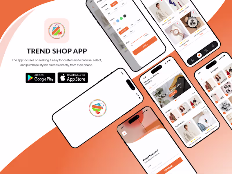 Cover image for Trend Shop – E-Commerce Web & App Development