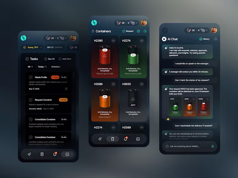 Cover image for Waste Management Mobile App UI Design