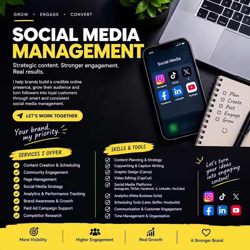 Cover image for Social media management