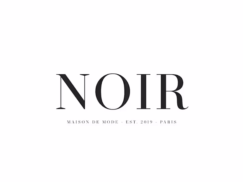 Cover image for NOIR - MAISON DE MODE
Minimalist
