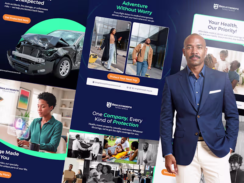 Cover image for Brightmorph Insurance Social Media & Marketing Designs