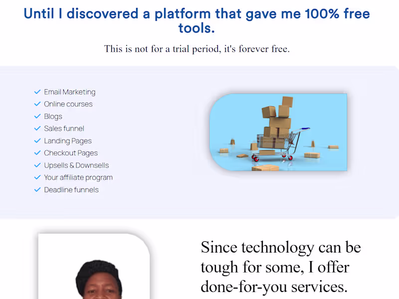 Cover image for Get a high converting landing page and boost leads and sales. 
