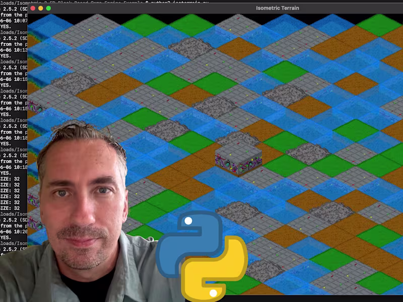 Cover image for Isometric 2.5D Game Engine Prototype Written in Python