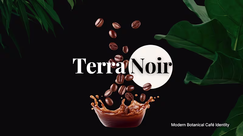 Cover image for TERRA NOIR — Dark Botanical Tea Brand Identity