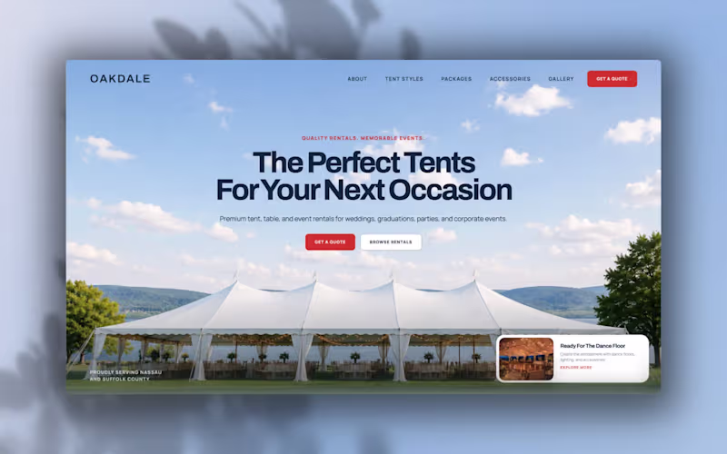 Cover image for Website Hero For A Events