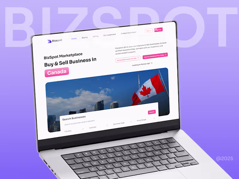 Cover image for Bizspot - SaaS UI/UX Web Design 