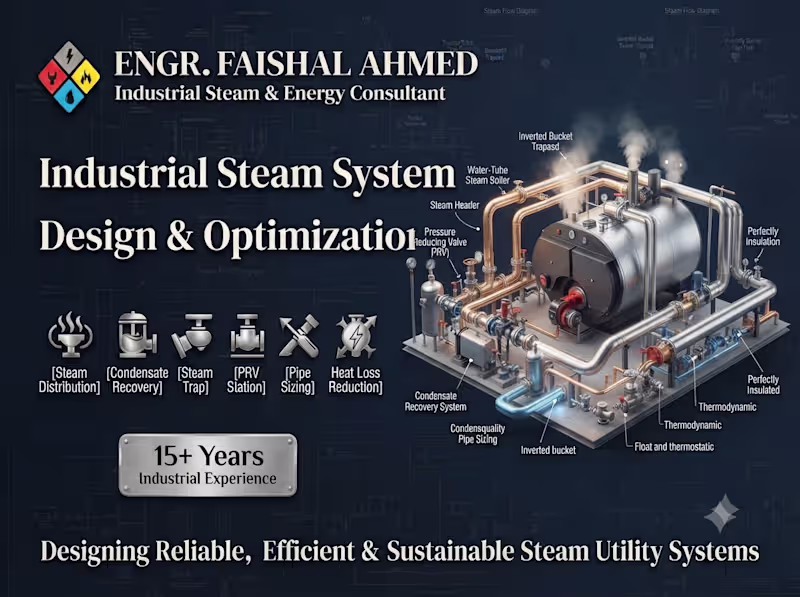 Cover image for Industrial Steam System Design & Optimization
