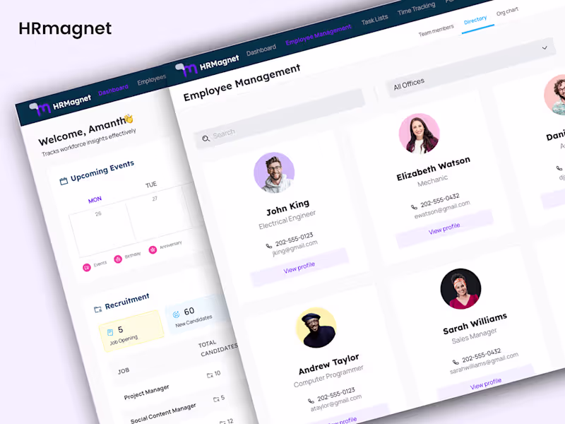 Cover image for HR magnet - Project Management :: Behance