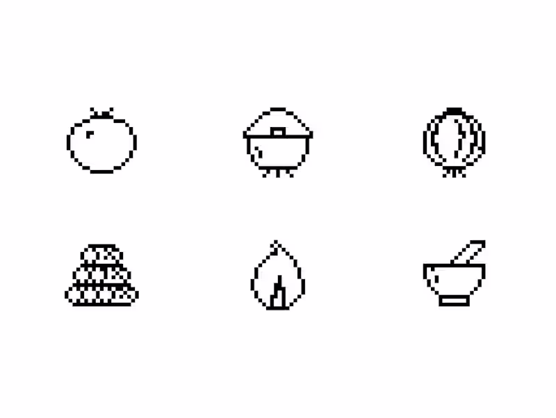Cover image for Whipped up some icons in the pixelated style.