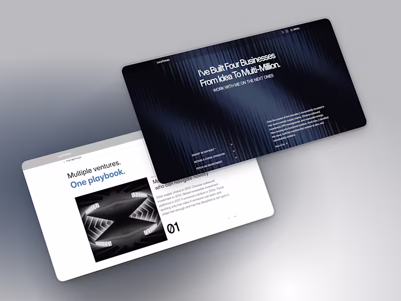 Cover image for Luca Ferrara — Personal Brand Website Design & Development