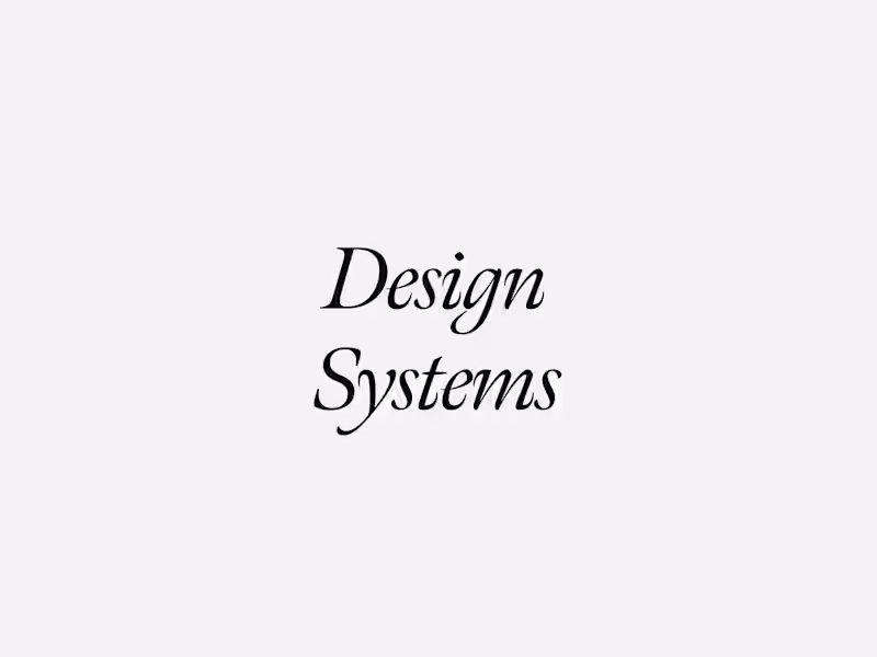 Cover image for Design Systems