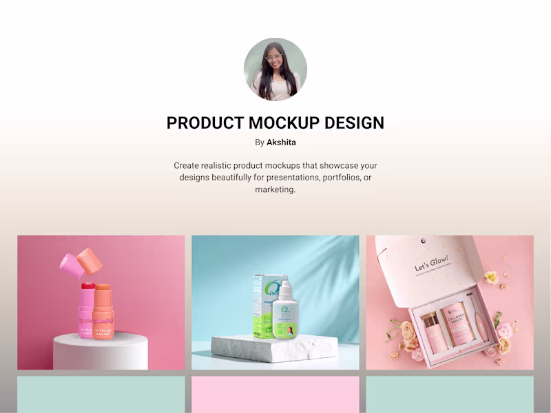 Cover image for Product Mockup Design