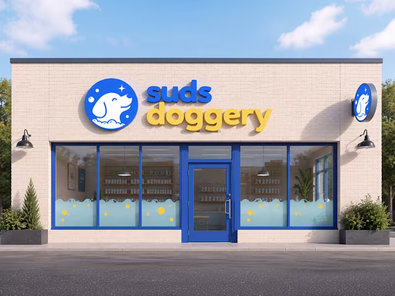 Cover image for Suds Doggery | Dog Grooming Brand Identity