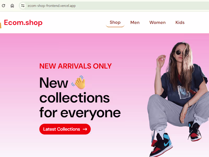 Cover image for Ecom Shop React Store