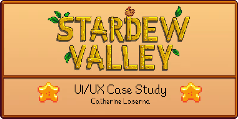 Cover image for Stardew Valley User Experience Redesign