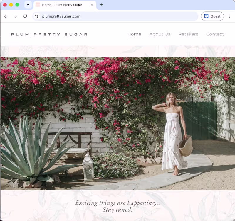 Cover image for Website Design for fashion and lifestyle brand Plum Pretty S...